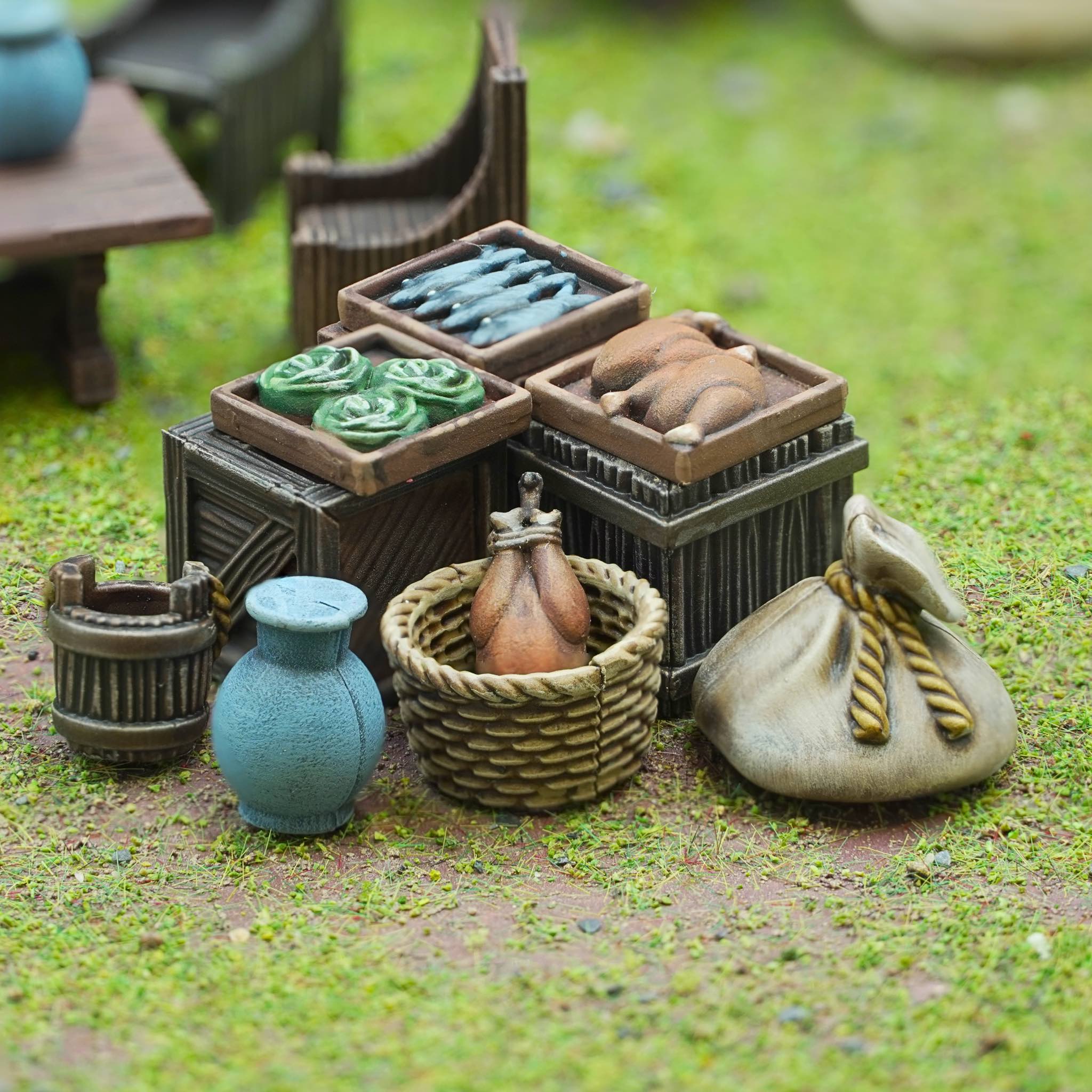 Wargames Atlantic: General Accoutrements - Markets & Barricades