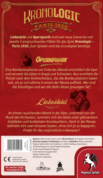 Kronologic - Paris 1920: Opernpanik/Liebesleid Erw.