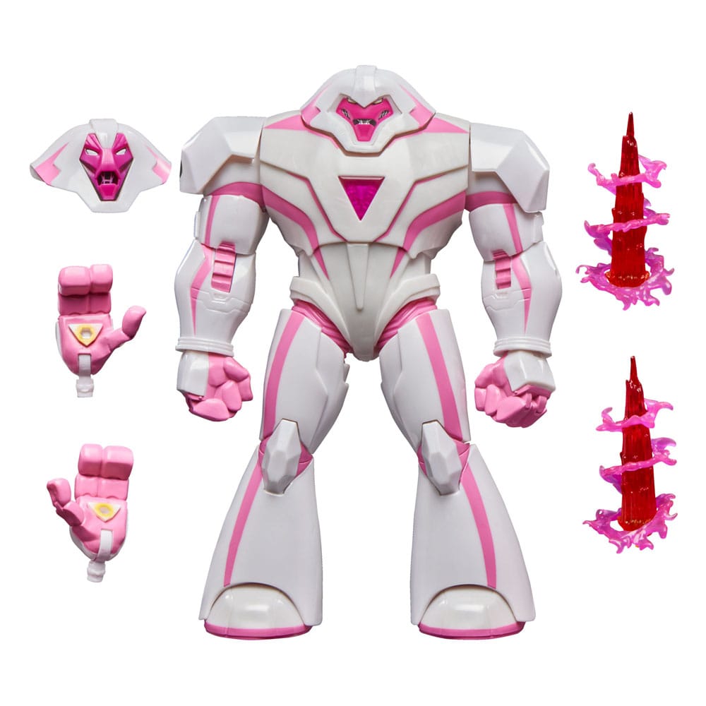 action figure, Robot, pink, white, swords