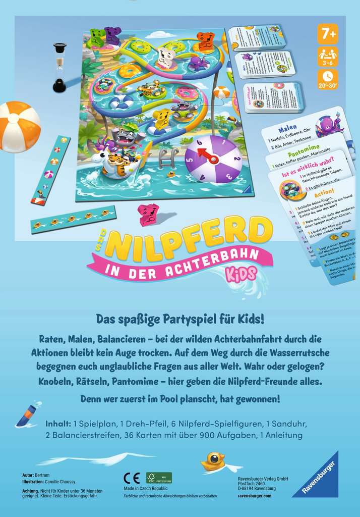 Nilpferd in der Achterbahn Kids