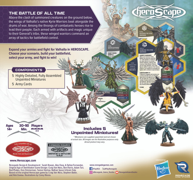 HeroScape - Age of Annihilation: Revna's Rebuke Kyrie Warriors Werbung, Plakat, Person