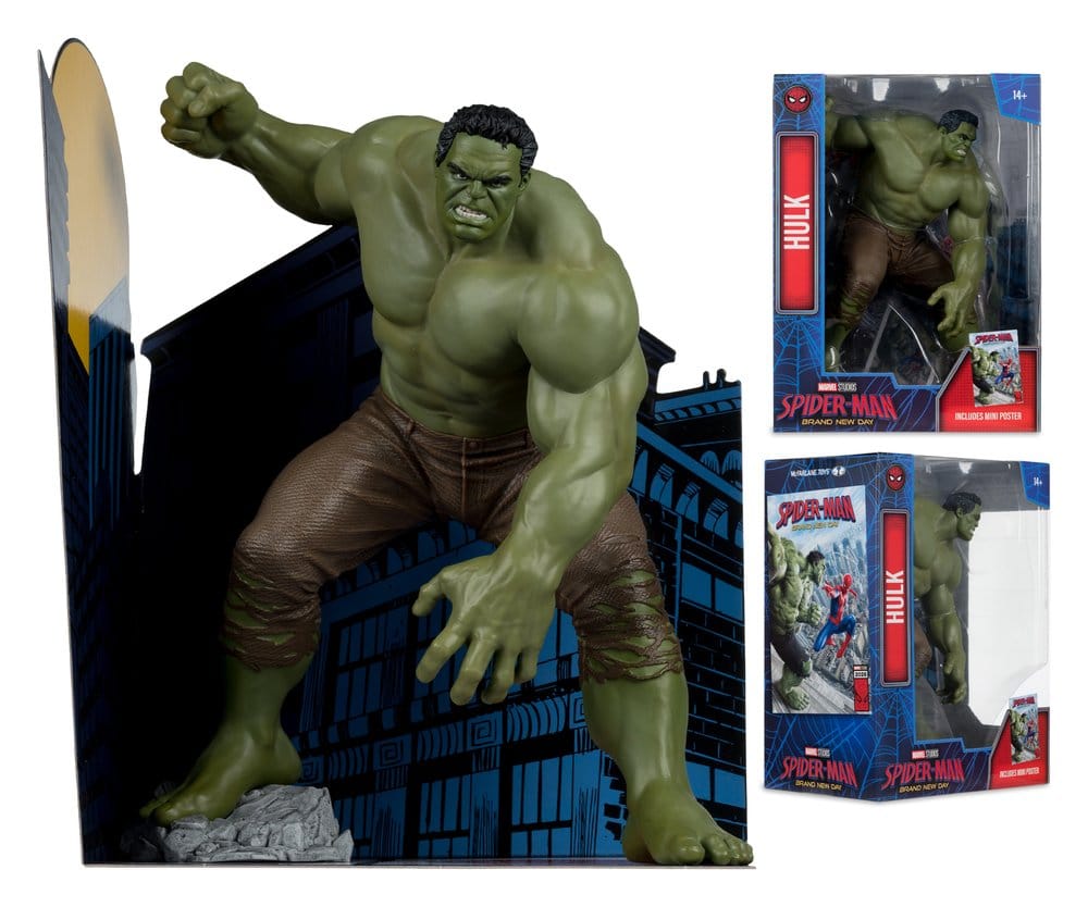 Marvel Collection: Statue Hulk (Brand New Day 2026) 27cm (mit Poster) Figur, Hulk, Spider-Man, Actionfigur, Großfigur