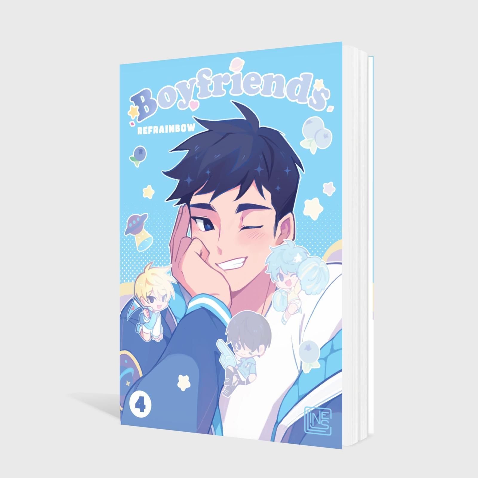 Boyfriends Bd.4 (Finale) Manga, Comic, Boyfriend, Blauer-jacke, Charakter-Illustration