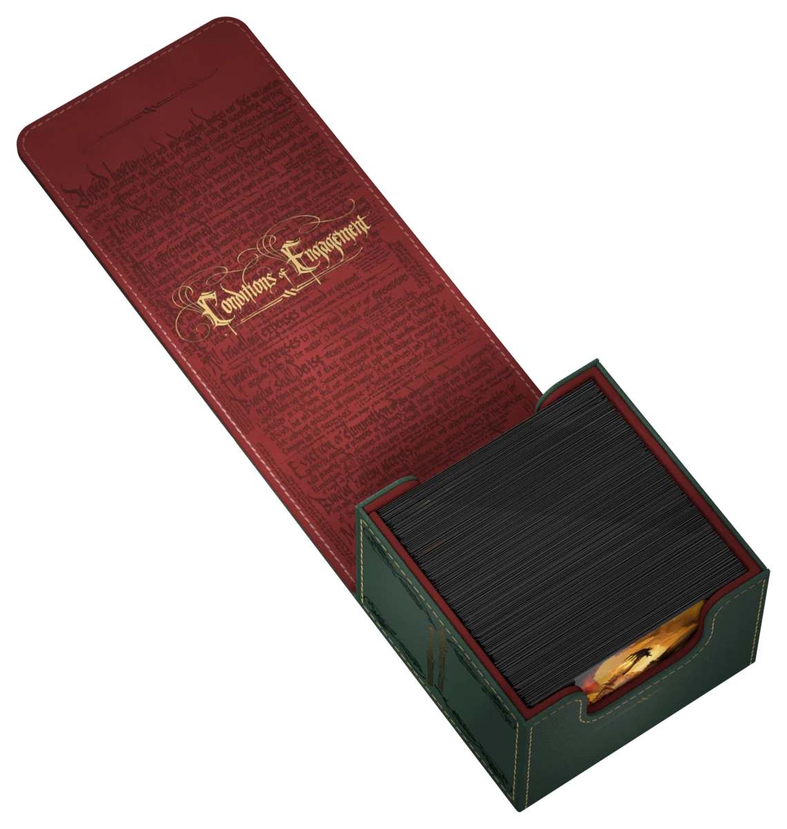 Notizbuch, Kartenbox, Schwarz, Rot, Stapel