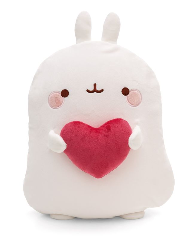 Molang: Plüsch Kissen/Decke Molang mit Herz
