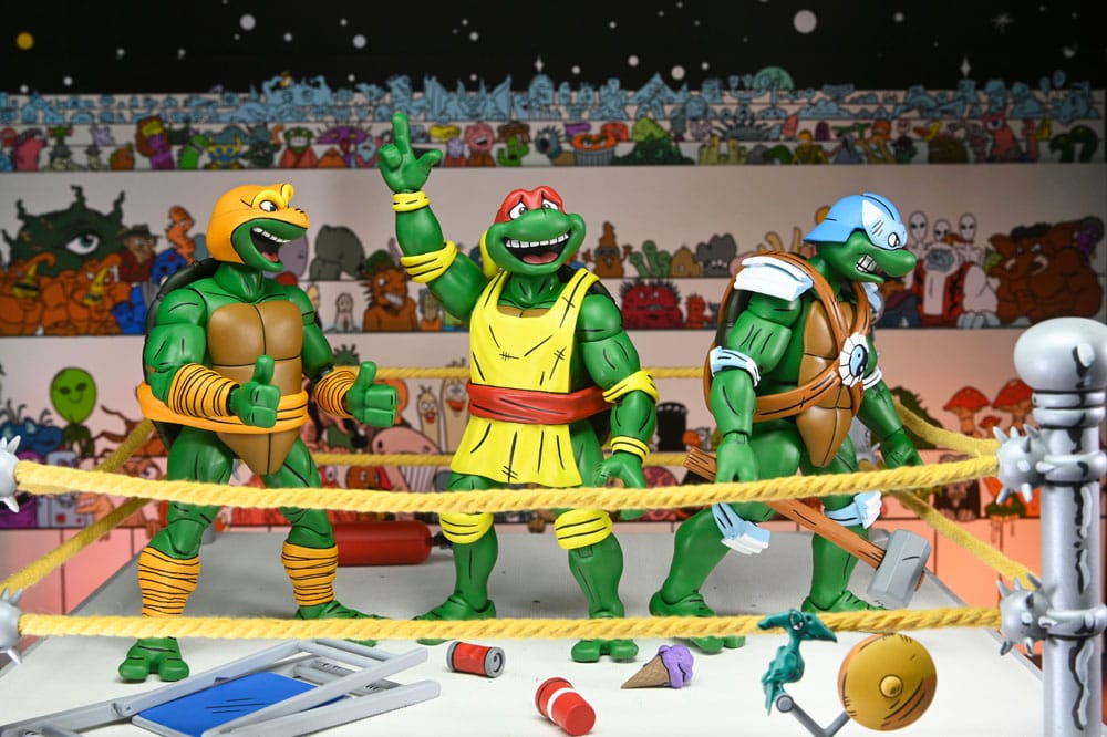 Teenage Mutant Ninja Turtles AF: Stump Wrestling Turtles 4er Set (Archie Comics) 15cm Teenage Mutant Ninja Turtles AF: Stump Wrestling Turtles 4er Set (Archie Comics) 15cm