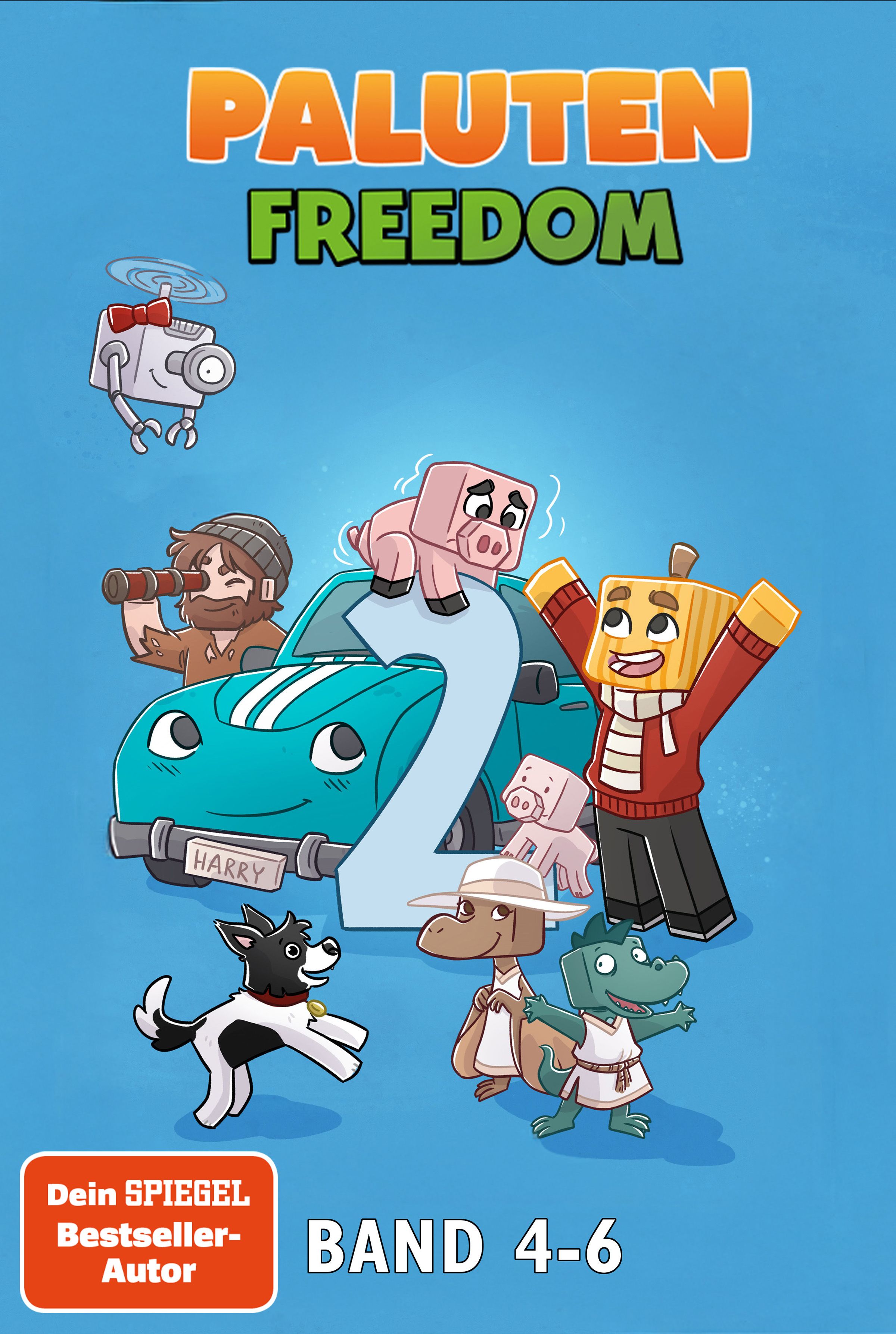 Paluten-Freedom-Schuber 2 (Band 4-6) Cartoon, Karte, Fahrzeug, Schwein, Hund