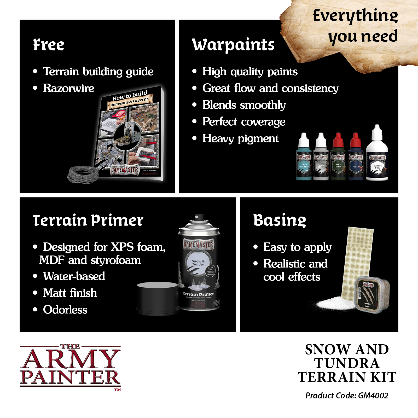 Army Painter: Gamemaster - Snow & Tundra Terain Kit