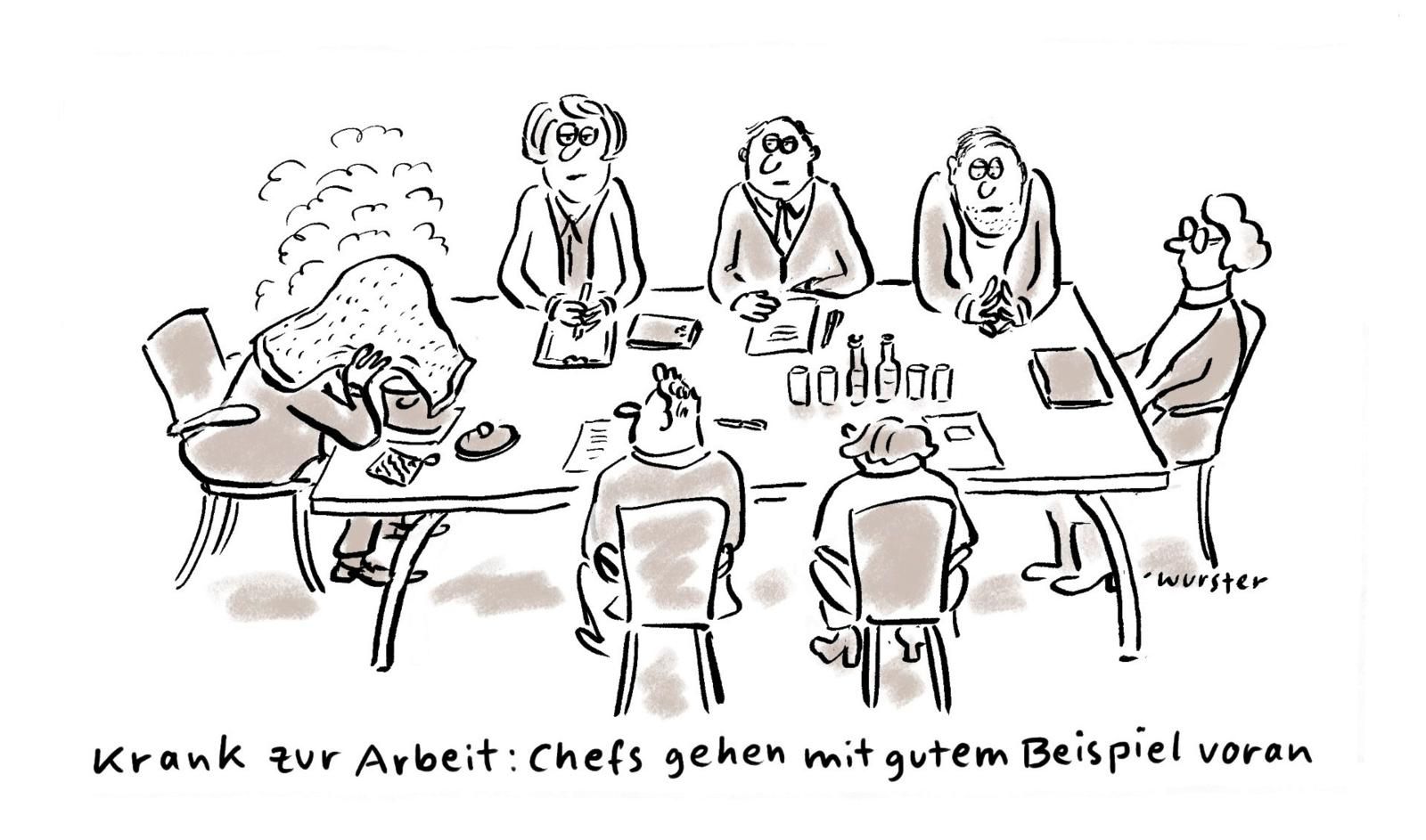 Beste Bilder 17 - Die Cartoons des Jahres 2026 Meeting, Konferenz, Tisch, Personen, Dokumente