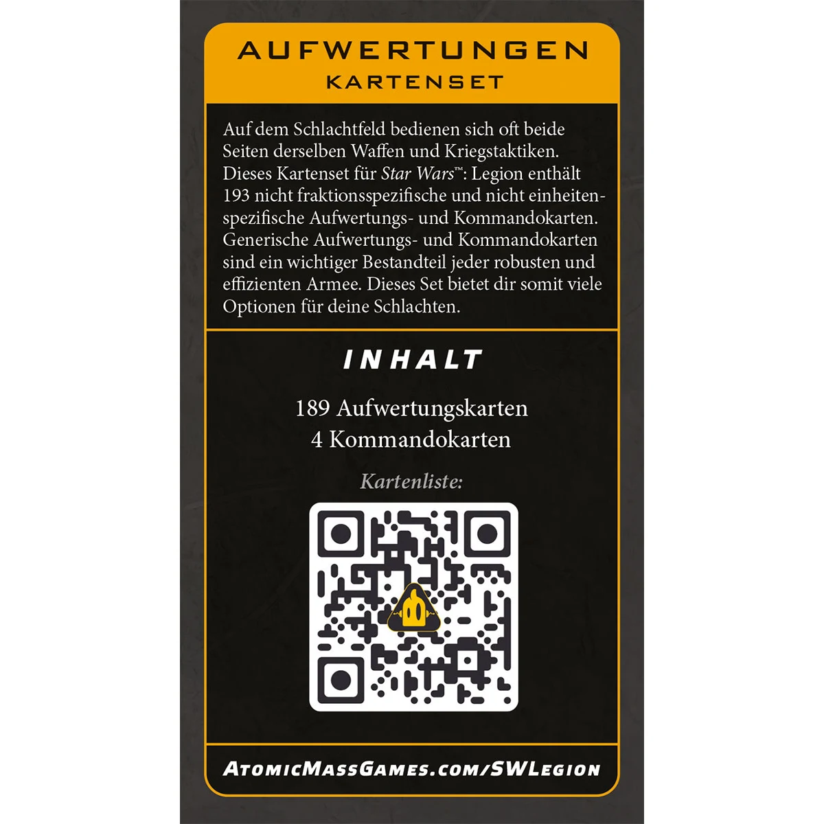 Star Wars: Legion - Kartenset Aufwertungen