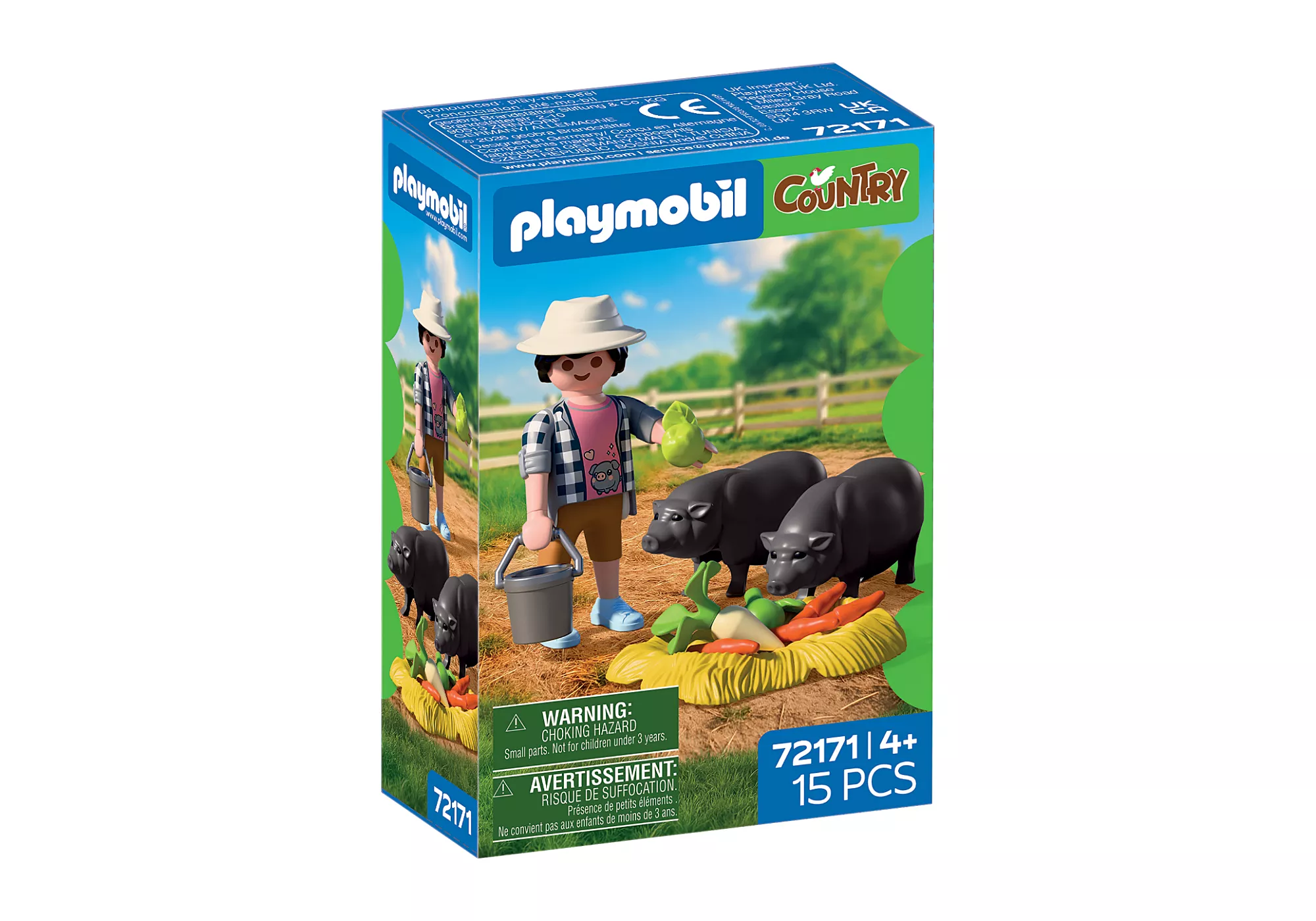 Playmobil: Country - Landwirt mit Hängebauchschwein Playmobil, Country, Hof, Schweinehof, 15 Teile