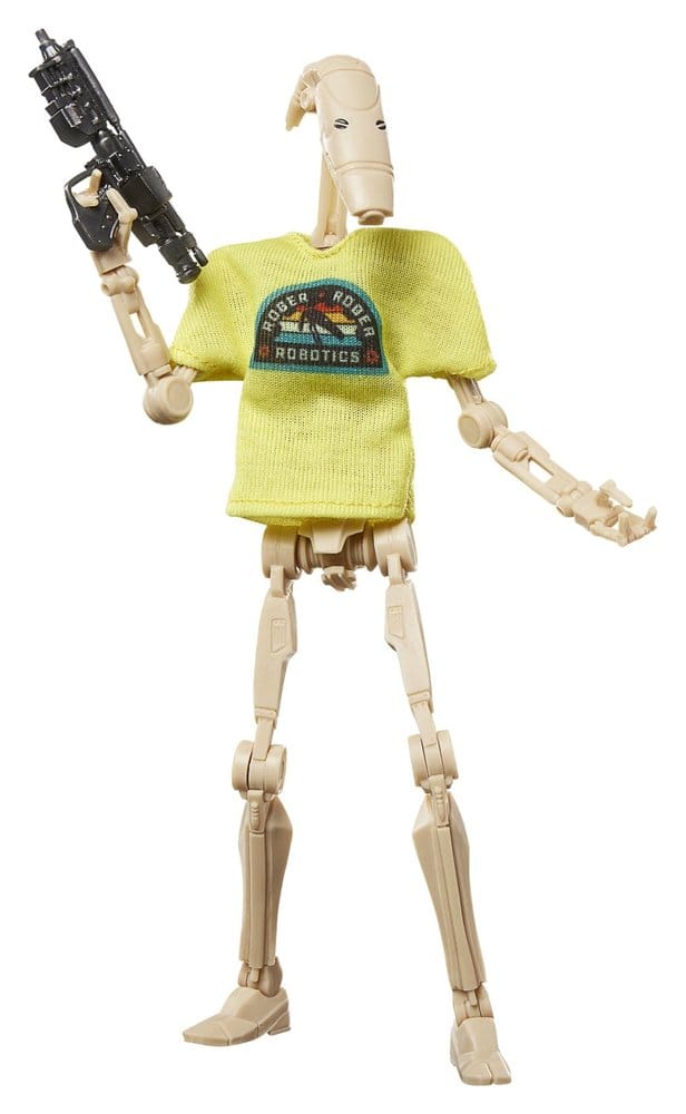 Actionfigur, Roboter, Spielzeugfigur, GelbesPullover, Waffenzubehör
