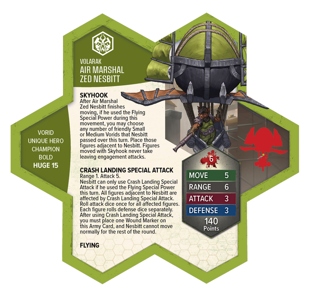 HeroScape: Air Marshal Zed Nesbitt Army Expansion