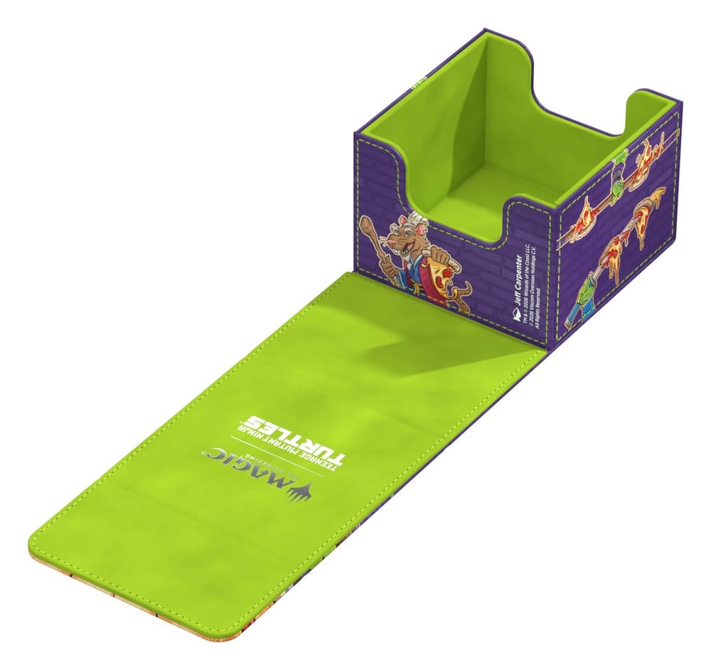 Ultimate Guard: Deckbox SideWinder 133+ Xenoskin Magic - TMNT: Pizza Box Schreibtisch-Organizer, Stifthalter, Halterung, Kulturtasche, Spielzeugauflage