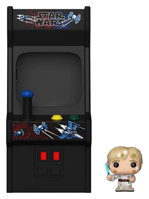 Star Wars: POP Bitty 5er Set Luke Skywalker 8-Bit & Arcade /Darth Vader/Luke Skywalker & Speeder Arcade cabinet, Star Wars, Mini-Figur, Blaster, Bedienoberfläche