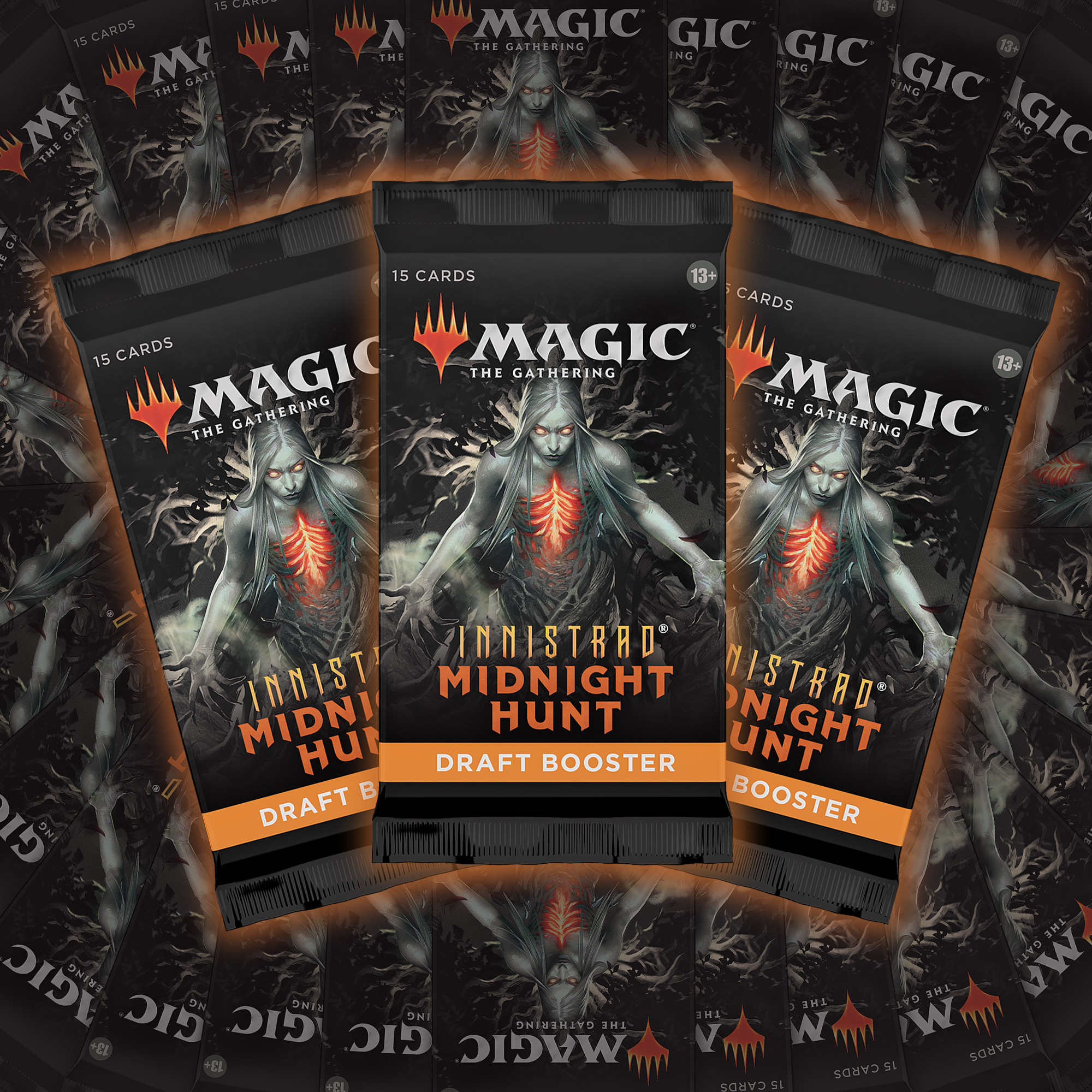 Magic CCG: Innistrad Midnight Hunt Draft Booster Display