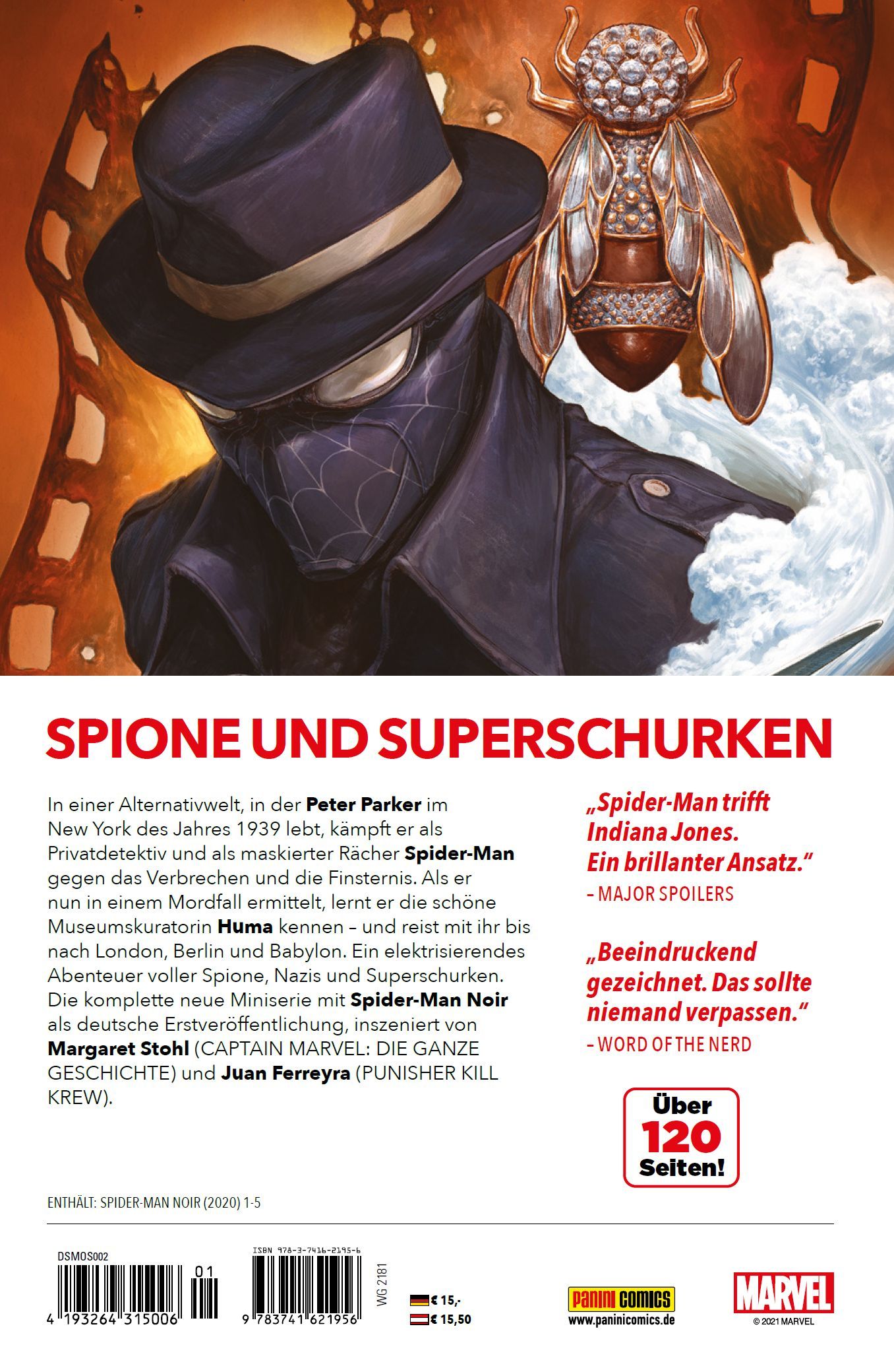 Spider-Man Noir: Berlin bis Babylon Spion, Hut, Maske, Spider-Man, Comic