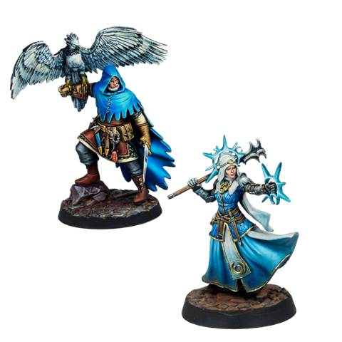 Warcrow: Feudom - Supports Miniatur, Figur, Fantasy, Zauberer, Engelartig