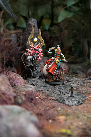 Miniatur, Figur, Dämonisch, Zauberer, Krieger