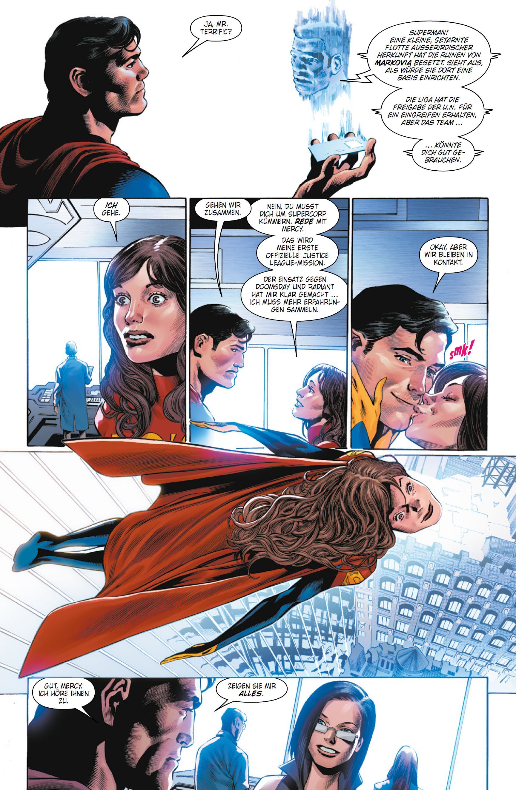 Superman Bd.9 Superhero, Comic panel, Cape clothing, Flying action, Kämpferin?