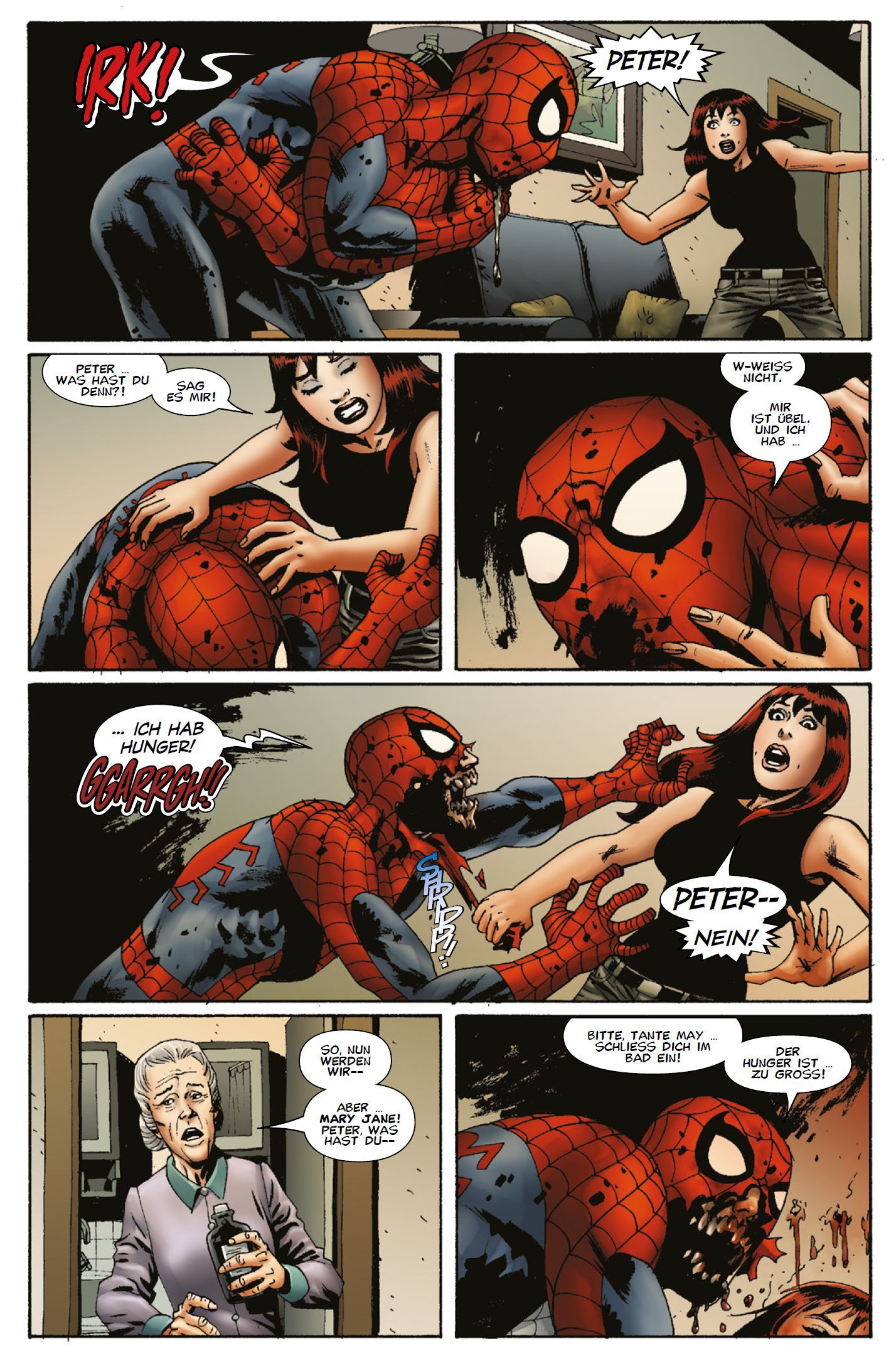 Spider-Man, Comic, Kampf, Horror, Mensch-zu-Mensch-Konflikt