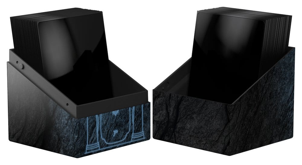 Ultimate Guard: Deckbox Boulder 100+ Lord of the Rings - Mines of Moria kerzenhalter, schwarz, steinoptik, doppelte kerzenhalter, laterne