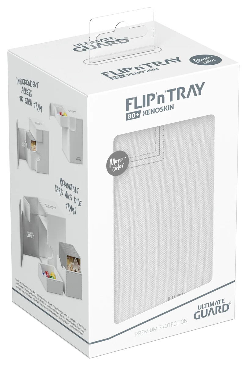 Ultimate Guard: Deckbox Flip'n'Tray 80+ Monocolor Weiß