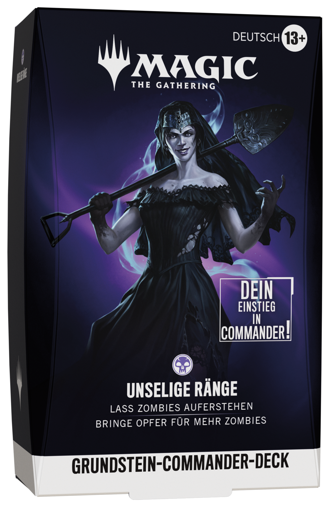 Magic CCG dt.: Grundstein Commander Deck 2026 Unselige Ränge Magic the Gathering, Zombie-Deck, Grundstein-Commander-Deck, Unheilige Ränge, Deckbox-Box