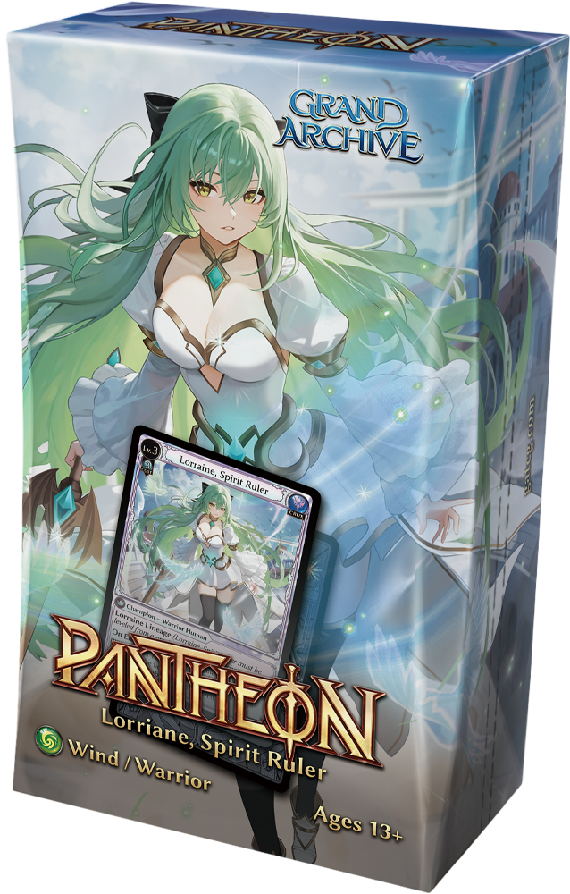 Grand Archive CCG: Radiant Origins Pantheon Deck "Lorraine Spirit Ruler" Buch, Veröffentlichung, Comics, Person, Gesicht