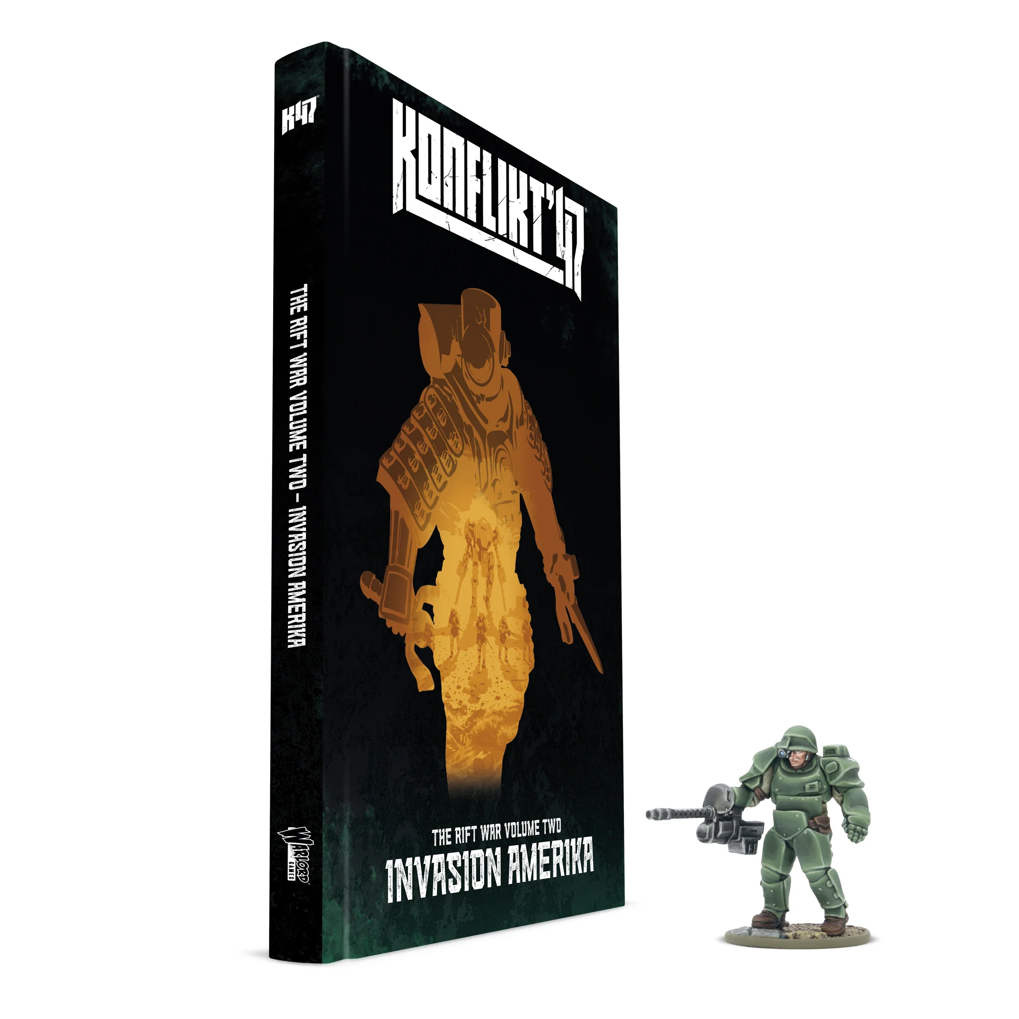 Konflikt '47: Invasion Amerika Sci-Fi Box, Mini Figur, Weltraum Marines, Goldene Silhouette, Invasion Amerika