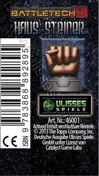 Battletech: Fraktionswürfel "Haus Steiner" hand, hand glove, fist, artwork, space