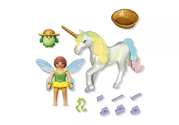 Playmobil: Sammeleinhorn Regenbogenblume mit Fee Playmobil: Sammeleinhorn Regenbogenblume mit Fee