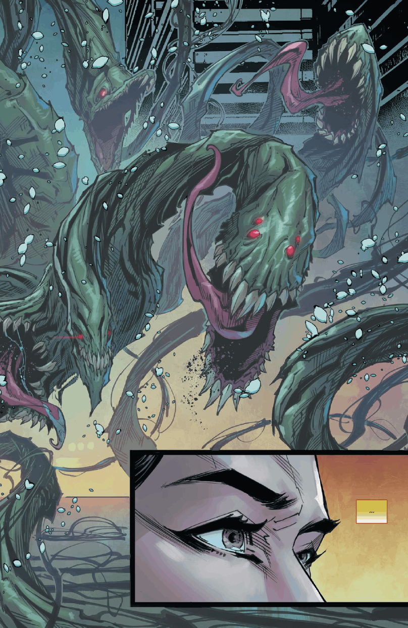 monster, creature, tentacles, grün, rote augen