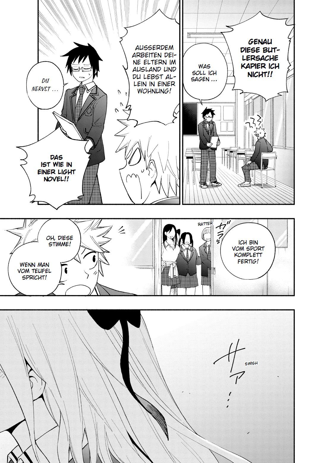 Manga, Schule, Sprechblasen, Charaktere, Panel