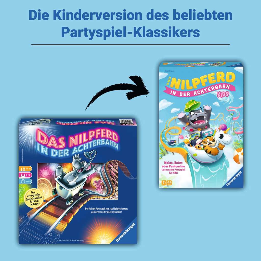 Nilpferd in der Achterbahn Kids