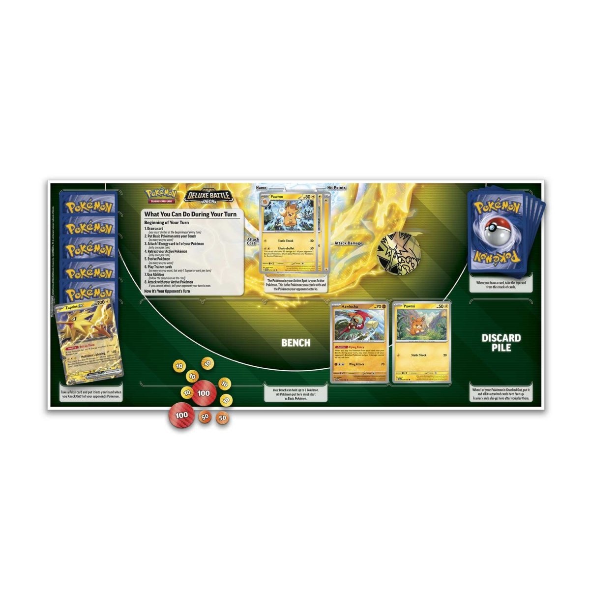 Pokémon CCG dt.: Karmesin & Purpur Deluxe Kampfdeck Zapdos ex