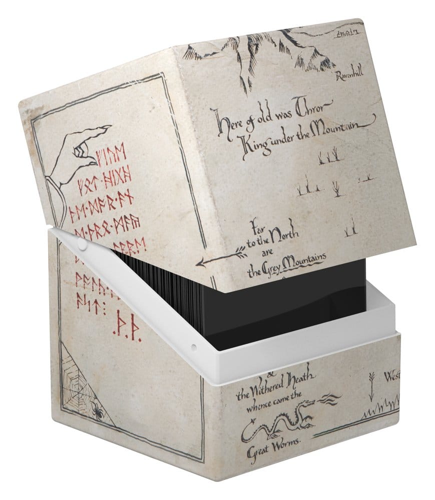 Ultimate Guard: Deckbox Boulder 100+ Hobbit - Thror's Map (Glow in the Dark) Box, Schachtel, Ausstellung, Antik, Kartenkunst