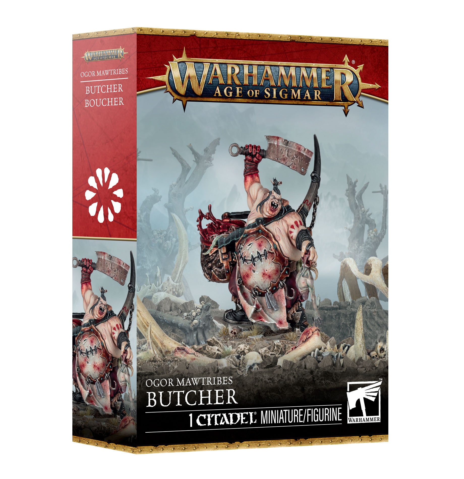 Age of Sigmar: Ogor Mawtribes - Butcher Butcher, Warhammer Mini, 1 Citadel, Figura, Ork-Kämpfer
