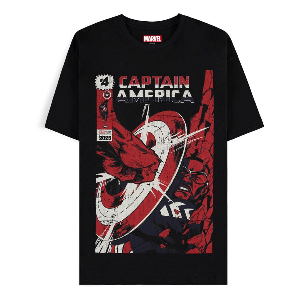 Captain America: T-Shirt Brave New World Retro S Captain America: T-Shirt Brave New World Retro S