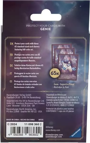 Lorcana TCG: Ursula's Return - Card Sleeves A "Genie" Lorcana TCG: Ursula's Return - Card Sleeves A "Genie"