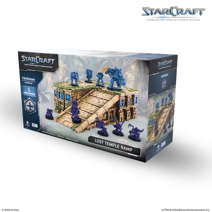 terrain, miniature, tabletop, lost temple ramp, set