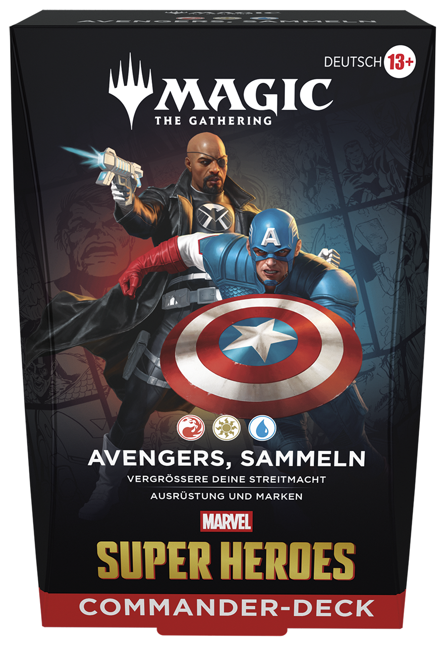 Kartenspiel, Marvel, Avengers, Captain America, Schild