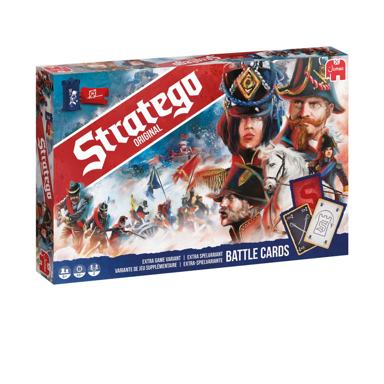 Stratego Original Rundenspiel, Strategie, Karten, Battle Cards, Miniaturen