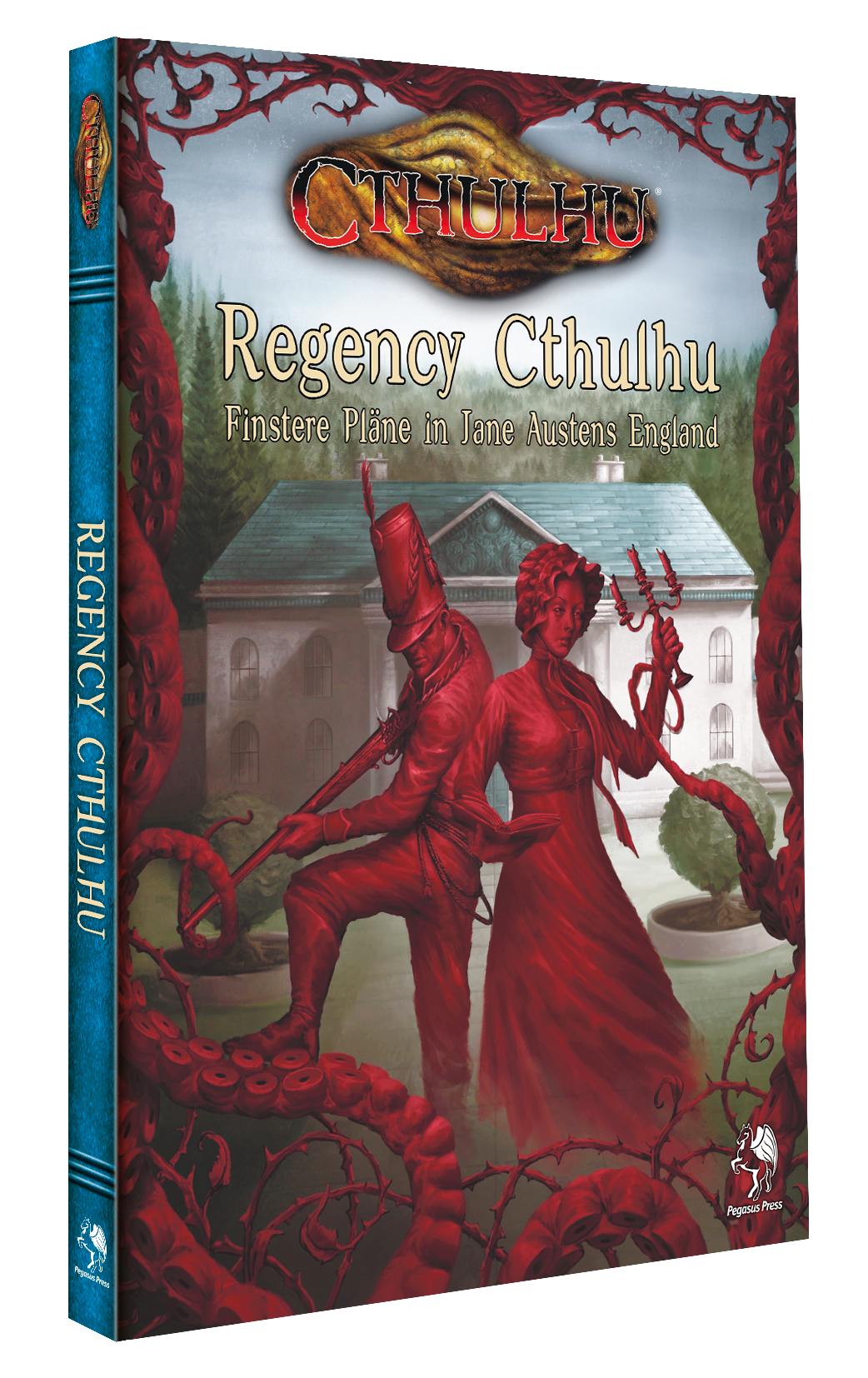 Cthulhu dt.: Regency Cthulhu - Finstere Pläne in Jane Austens England Regency, Cthulhu, Brettspiel, Horror, Buchumschlag