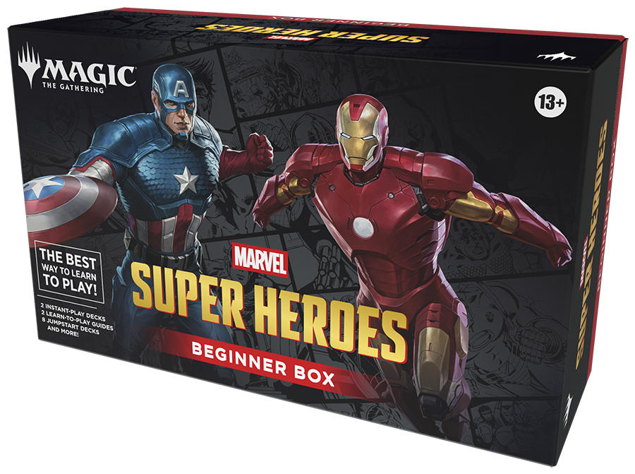Magic CCG: Marvel Super Heroes Beginner Box Spielzeug, Kartenspiel, Deckbox, Superhelden, Iron Man Captain America