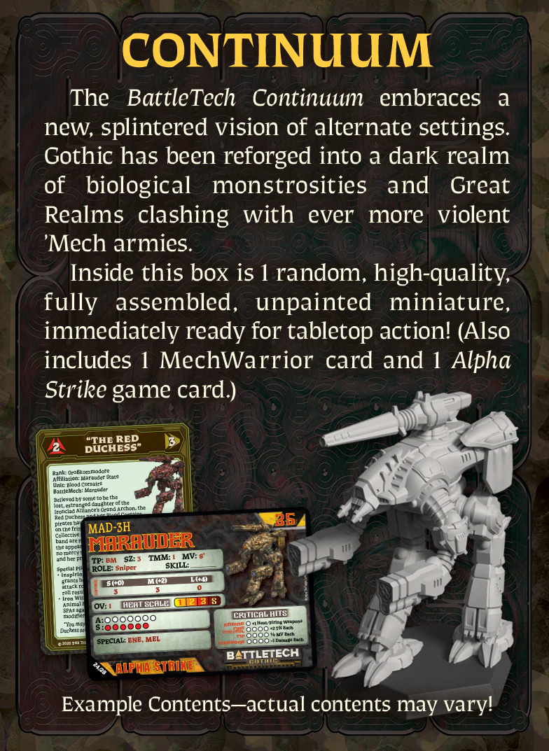 BattleTech: Gothic Salvage Box BattleTech: Gothic Salvage Box