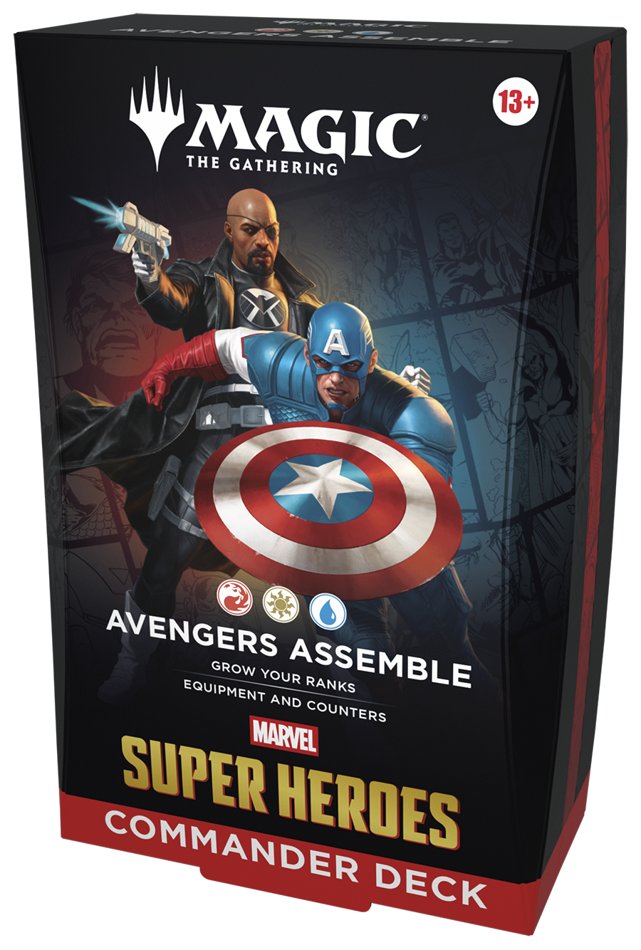 Magical the Gathering, Avengers Assemble, Captain America, shield, deck box