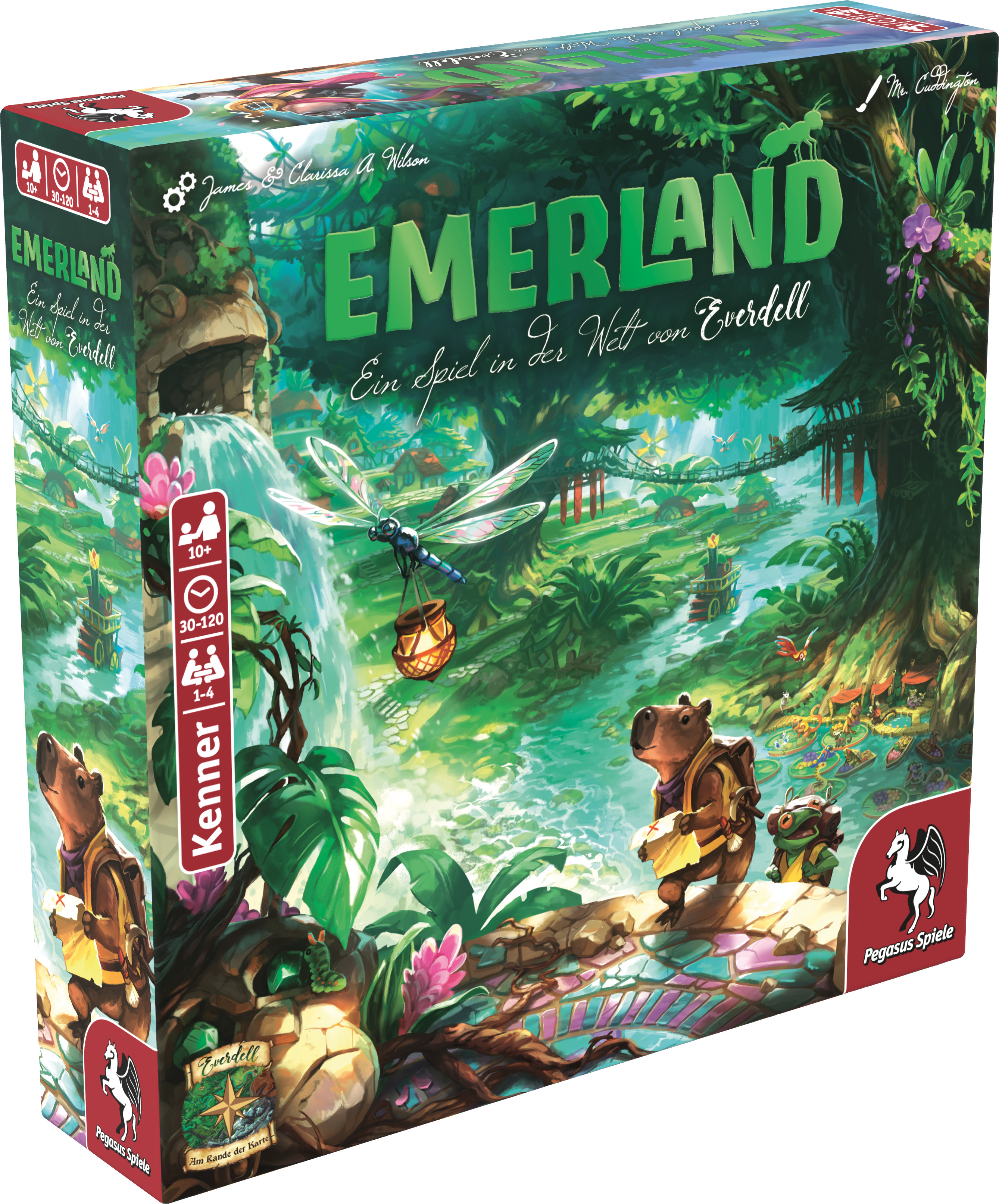 Würfelspiel, Emeraland, Junges Spiel, Waldkulisse, Dragonfly-Feature