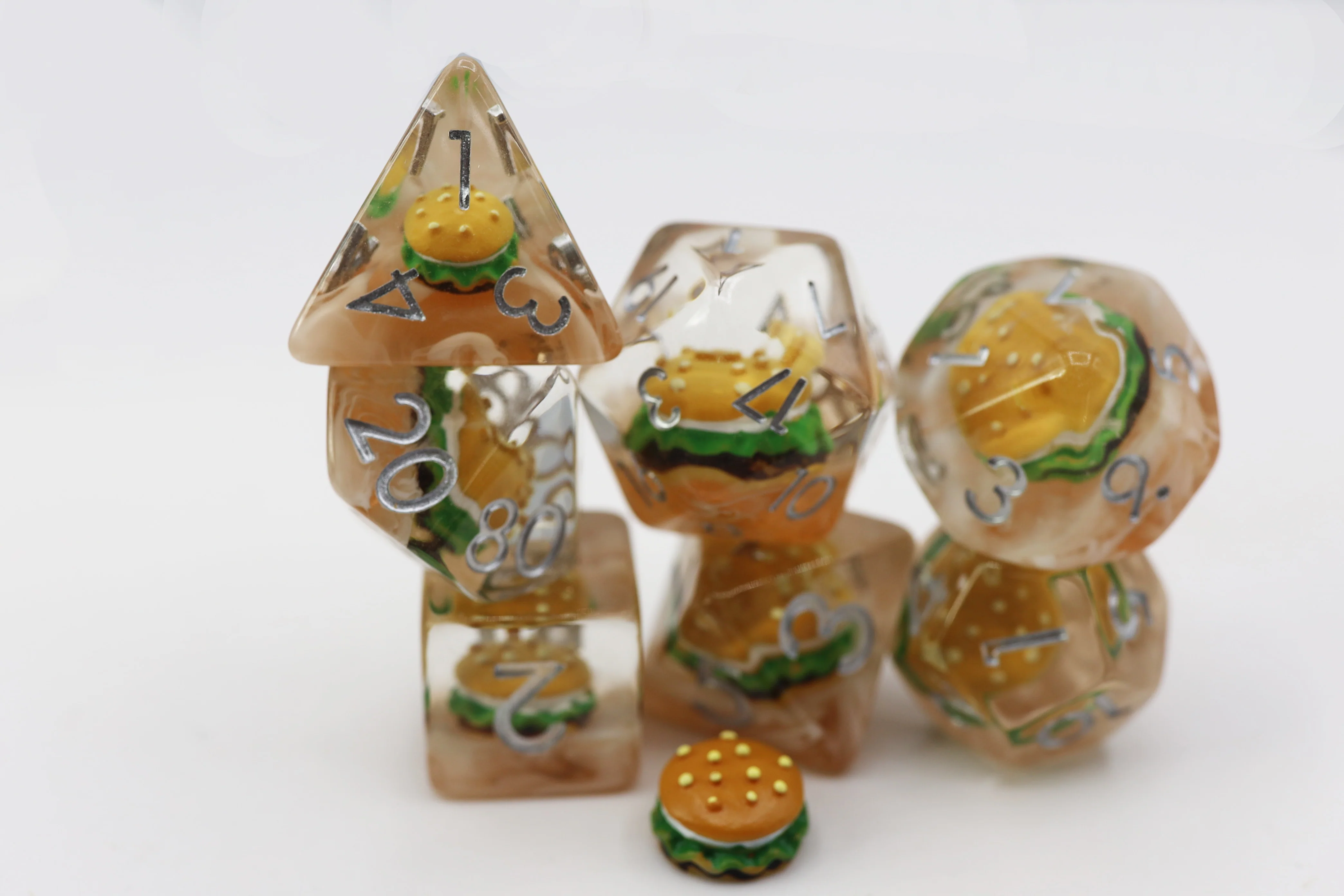 Polyhedral Dice Set: Hamburger (7) Polyhedral Dice Set: Hamburger (7)