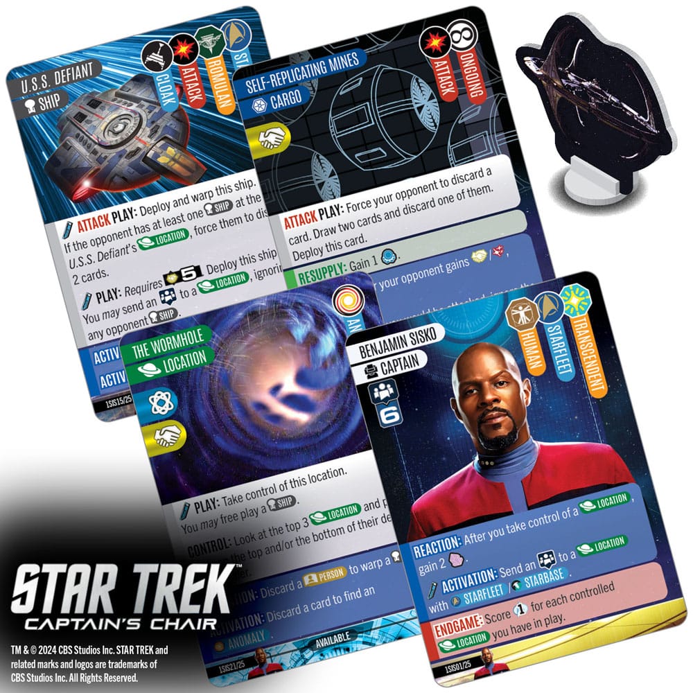 Star Trek Karten, Captain, Raumschiff, Weltraumkarten, Spielkarten